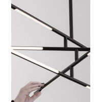 Nova Luce 9180780 Raccio LED Pendelleuchte Schwarz 7