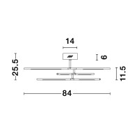 Nova Luce 9180761 Raccio LED Deckenleuchte Schwarz 7