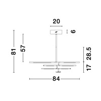 Nova Luce 9180781 Raccio LED Pendelleuchte Messing Gold 7