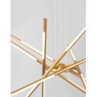 Nova Luce 9180782 Raccio LED Pendelleuchte Messing Gold 6