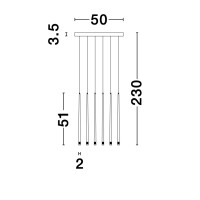 Nova Luce 9601012 Giono LED Pendelleuchte Schwarz 8