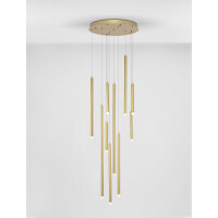 Nova Luce 9287940 Trimle LED Pendelleuchte Gold gebürst
