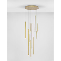 Nova Luce 9287940 Trimle LED Pendelleuchte Gold gebürst