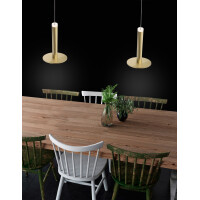 Nova Luce 1703301201 Palencia LED Pendelleuchte Messing Gold