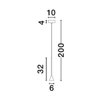 Nova Luce 9060217 Net LED Pendelleuchte Schwarz 5