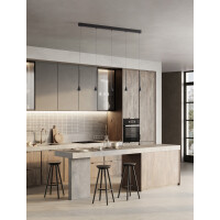 Nova Luce 9060218 Net LED Pendelleuchte Schwarz 2
