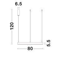 Nova Luce 9190848 Motif LED Pendelleuchte Schwarz 4