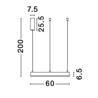 Nova Luce 9530206 Motif LED Pendelleuchte Messing Gold 7