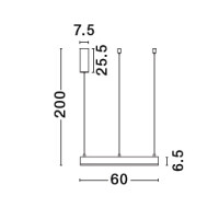 Nova Luce 9530209 Motif LED Pendelleuchte Weiß 5
