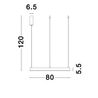 Nova Luce 9190748 Motif LED Pendelleuchte Weiß 6
