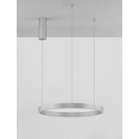 Nova Luce 9345662 Elowen LED Pendelleuchte Silber gebür