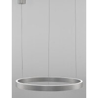 Nova Luce 9345662 Elowen LED Pendelleuchte Silber gebür