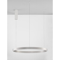 Nova Luce 9345666 Elowen LED Pendelleuchte Silber gebür