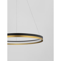 Nova Luce 9695238 Cantria LED Pendelleuchte Schwarz & Go
