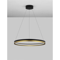Nova Luce 9695238 Cantria LED Pendelleuchte Schwarz & Go