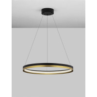 Nova Luce 9695238 Cantria LED Pendelleuchte Schwarz & Go