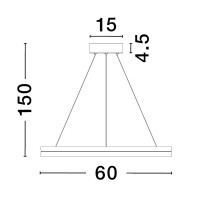 Nova Luce 9695238 Cantria LED Pendelleuchte Schwarz & Go