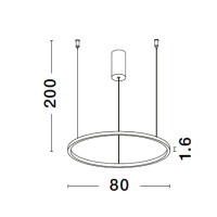 Nova Luce 9345606 Tarquin LED Pendelleuchte Messing Gold 7