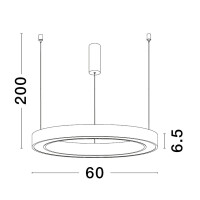 Nova Luce 9558601 Sting LED Pendelleuchte  Schwarz 7