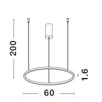 Nova Luce 9558602 Sting LED Pendelleuchte Bronze 8