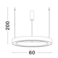 Nova Luce 9558602 Sting LED Pendelleuchte Bronze 7