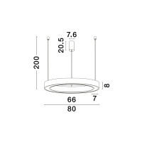 Nova Luce 9345642 Morbido LED Pendelleuchte  Schwarz 6