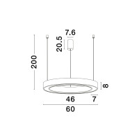 Nova Luce 9345640 Morbido LED Pendelleuchte Messing Gold 6