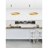 Nova Luce 9345643 Morbido LED Pendelleuchte Messing Gold 2