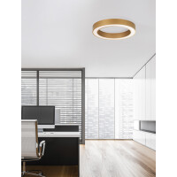Nova Luce 9345634 Morbido LED Deckenleuchte Messing Gold 2