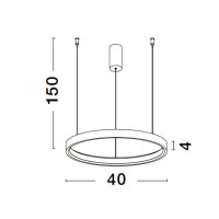 Nova Luce 9345612 Perrine LED Pendelleuchte  Schwarz 6