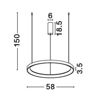 Nova Luce 9345689 Pertino LED Pendelleuchte  Schwarz 6