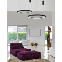 Nova Luce 9853686 Pertino LED Pendelleuchte  Schwarz 2