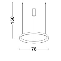 Nova Luce 9853686 Pertino LED Pendelleuchte  Schwarz 5