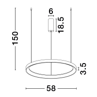 Nova Luce 9345688 Pertino LED Pendelleuchte  Weiß 6