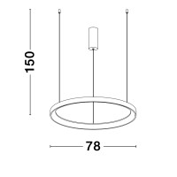 Nova Luce 9853685 Pertino LED Pendelleuchte  Weiß 5