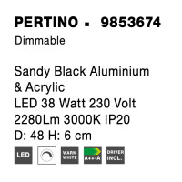 Nova Luce 9853674 Pertino LED Deckenleuchte  Schwarz 7