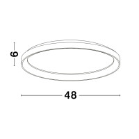 Nova Luce 9853673 Pertino LED Deckenleuchte  Weiß 6