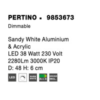 Nova Luce 9853673 Pertino LED Deckenleuchte  Weiß 7