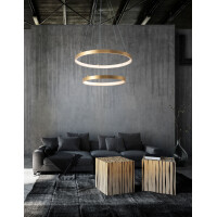 Nova Luce 8100281 Leon LED Pendelleuchte Blattgold 2