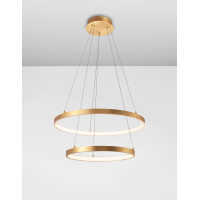 Nova Luce 8100281 Leon LED Pendelleuchte Blattgold 4