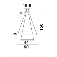 Nova Luce 8100281 Leon LED Pendelleuchte Blattgold 7