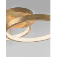 Nova Luce 8100282 Leon LED Deckenleuchte Blattgold 3