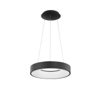 Nova Luce 9453431 Rando Thin LED Pendelleuchte  Schwarz