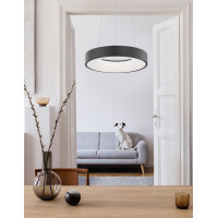 Nova Luce 9453431 Rando Thin LED Pendelleuchte  Schwarz 2