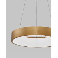 Nova Luce 9453432 Rando Thin LED Pendelleuchte Gold geb&uuml
