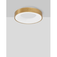 Nova Luce 9353832 Rando Thin LED Deckenleuchte Gold geb&uuml