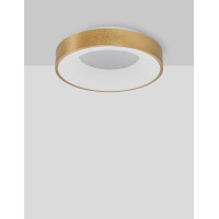 Nova Luce 9353832 Rando Thin LED Deckenleuchte Gold geb&uuml