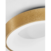 Nova Luce 9353832 Rando Thin LED Deckenleuchte Gold geb&uuml