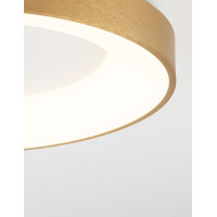 Nova Luce 9353832 Rando Thin LED Deckenleuchte Gold geb&uuml