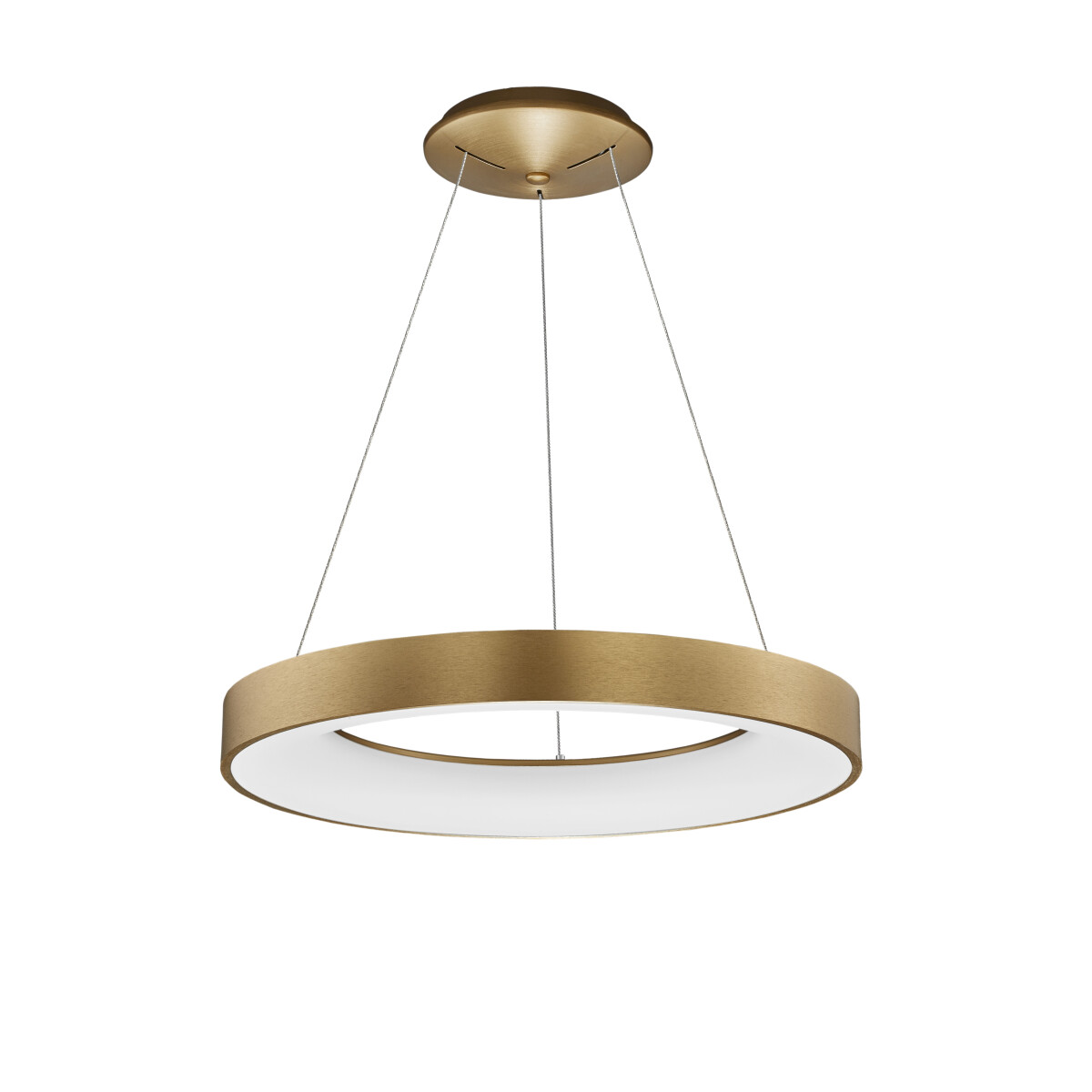 Nova Luce 9453454 Rando Thin LED Pendelleuchte Gold gebürstet